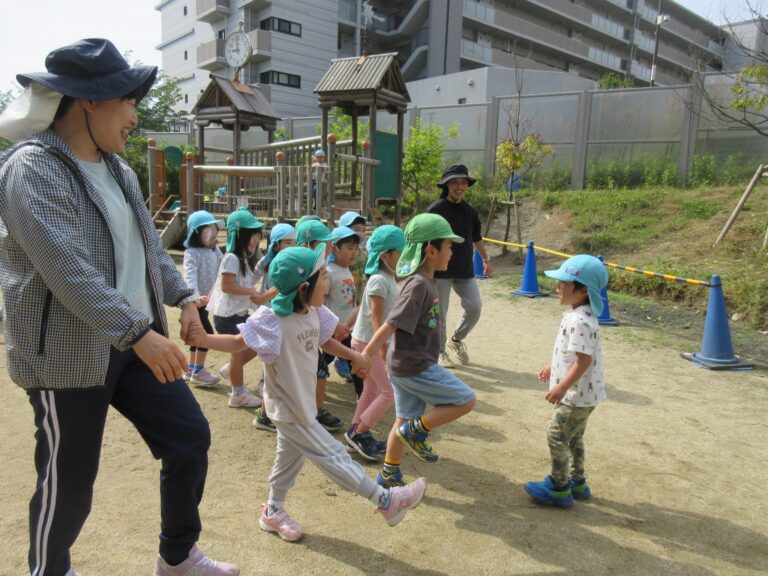 園庭遊びのようす😊